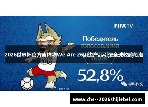 2026世界杯官方吉祥物We Are 26周边产品引爆全球收藏热潮